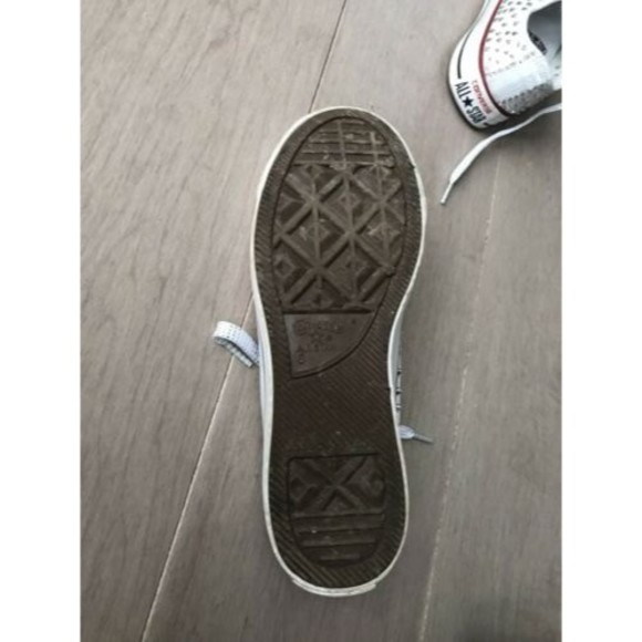 Converse All Star sneakers unisex women 7.5  white Swarovski crystals Shoes - Picture 5 of 7